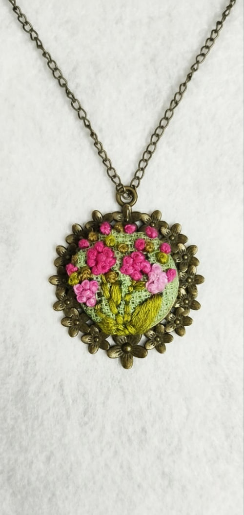 Enchanted Garden Floral Pendant
