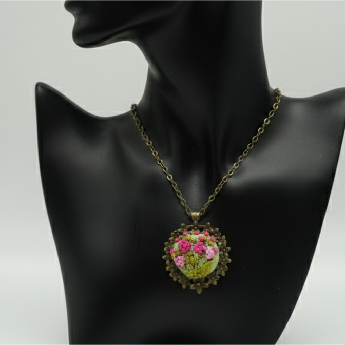 Enchanted Garden Floral Pendant